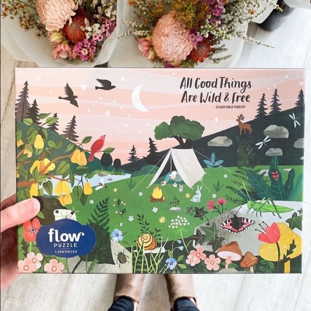 All Good Things Are Wild and Free Irene Smit Art 1000 Piece Jigsaw Puzzle Flow